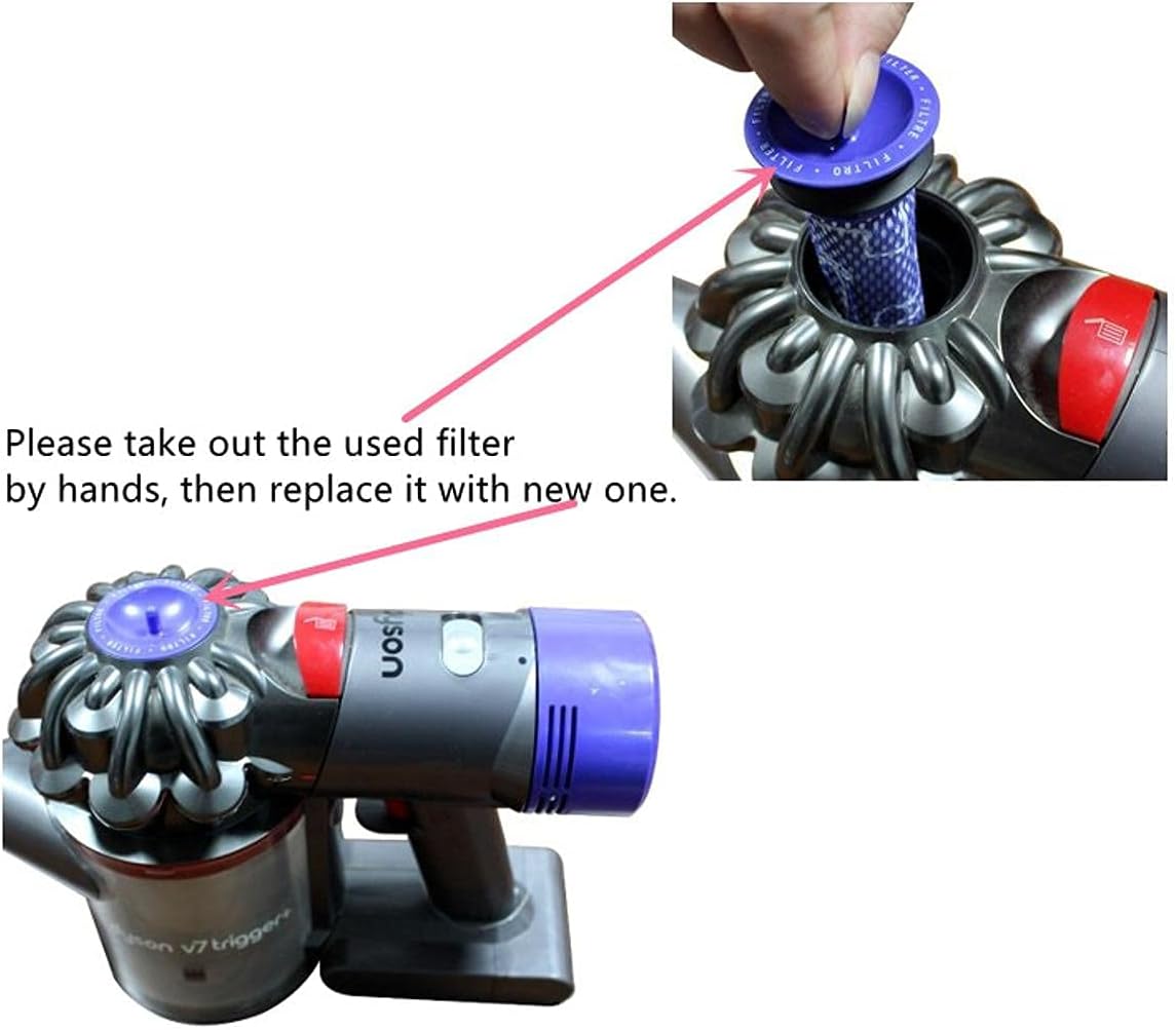 Vacuum V6 filters compatible for Dyson DC58, DC59, V6, V7, V8 pre filters 965661-01 Replacement Parts 2 Pack